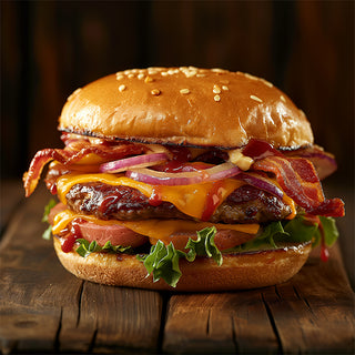 Bacon-Cheddar Caramelized Onion Burger