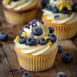 Lemon Burst Blueberry Cupcakes