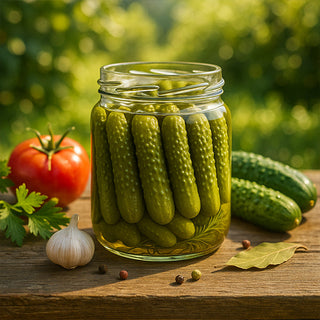 Refrigerator Cornichon-Style Cucumbers