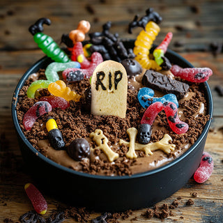 Graveyard Dirt Pudding with Spiced Chocolate Crumbs
