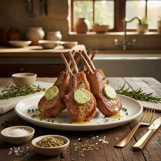 Lamb Chops with Garlic–Herbes de Provence Butter