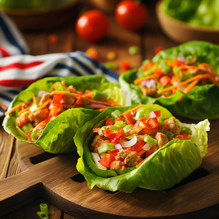 Sesame Chicken Lettuce Wraps