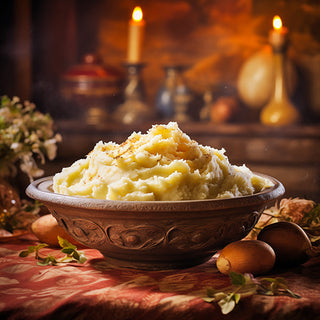 Mashed Potatoes With Red Onion and Chives