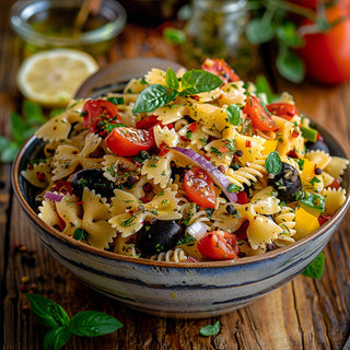 Mediterranean Herb Pasta Salad With Feta and Olives