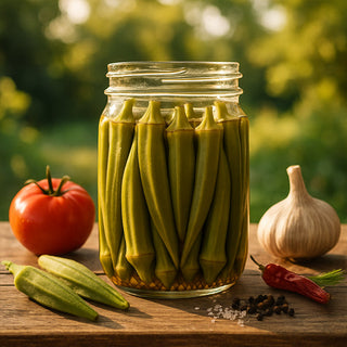 Spice-Infused Pickled Okra (Southern Style)