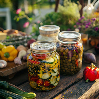 Refrigerator Pickled Vegetables with Yellow Mustard Seeds