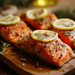 Baked Salmon With Lemon Peel and Parsley