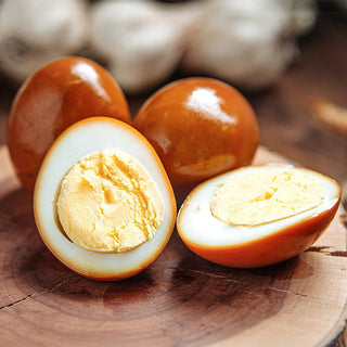 Spiced Pickled Eggs with Soy Sauce Twist