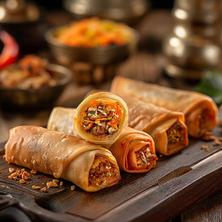 Indian-Spiced Vegetable Spring Rolls