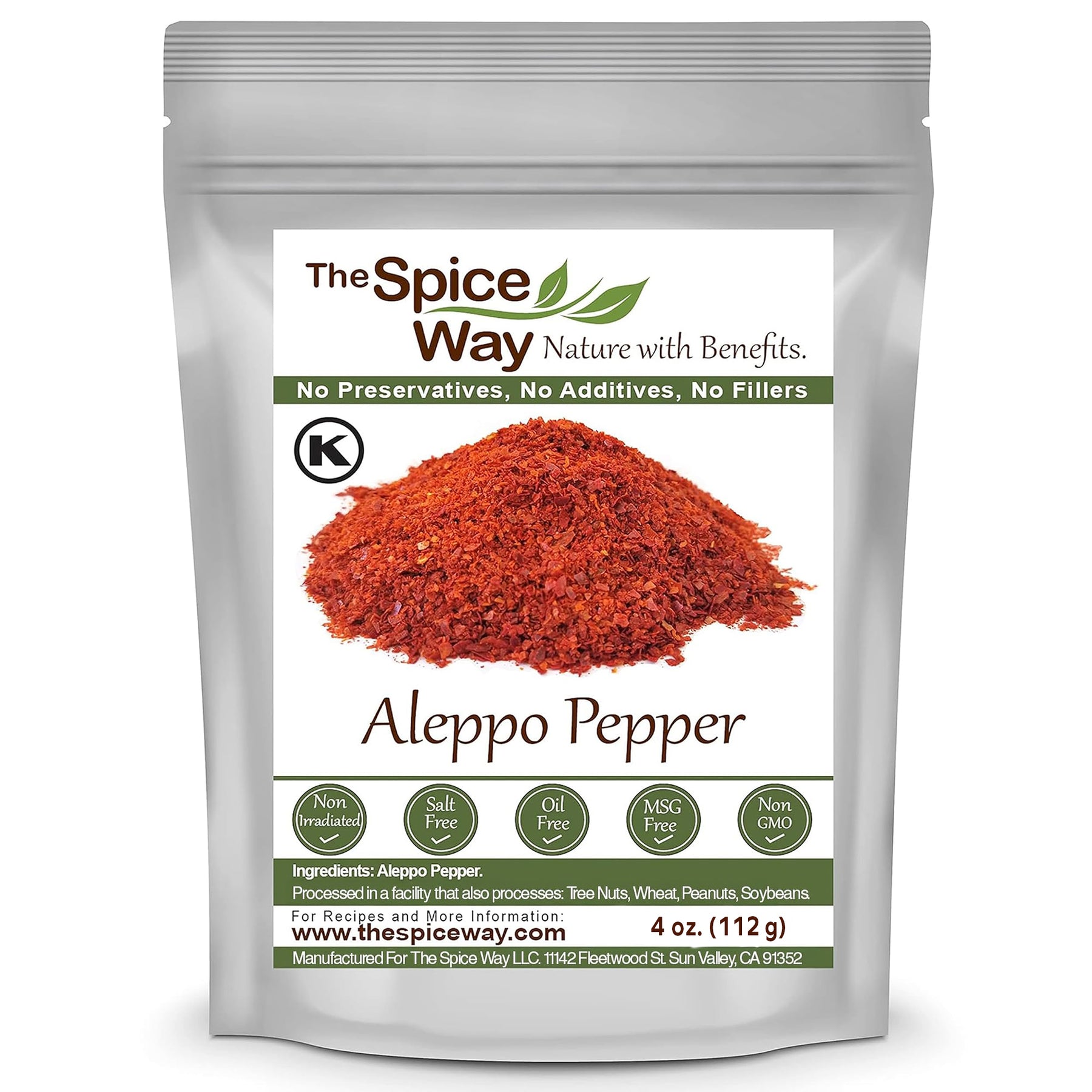 The Spice Way Premium Aleppo Pepper 4oz bag
