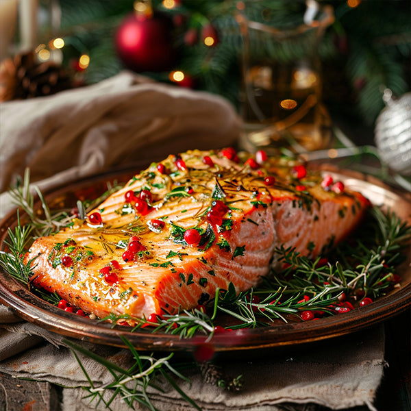 Baked Salmon with Herbs