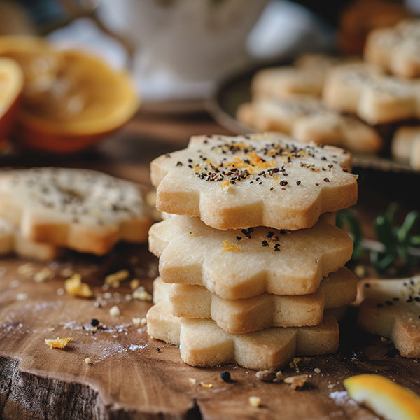 Cardamom and Orange Zest Shortbread Cookies