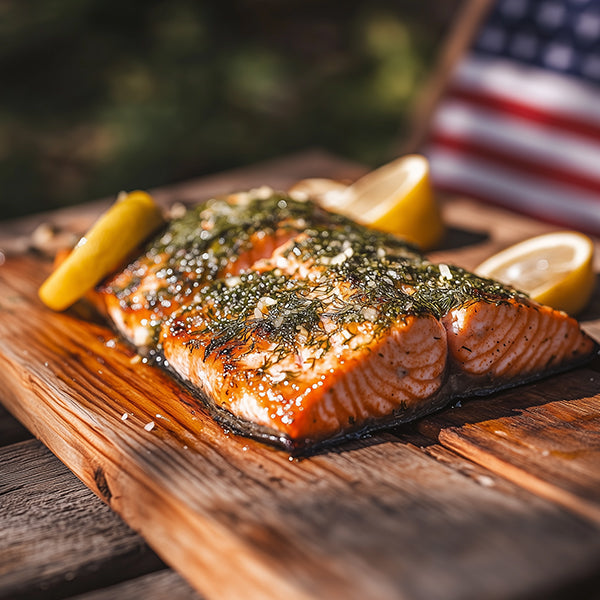 Lemon Dill Grilled Salmon