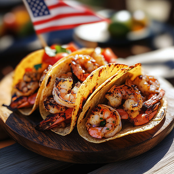 Paprika and Black Pepper Grilled Shrimp Tacos