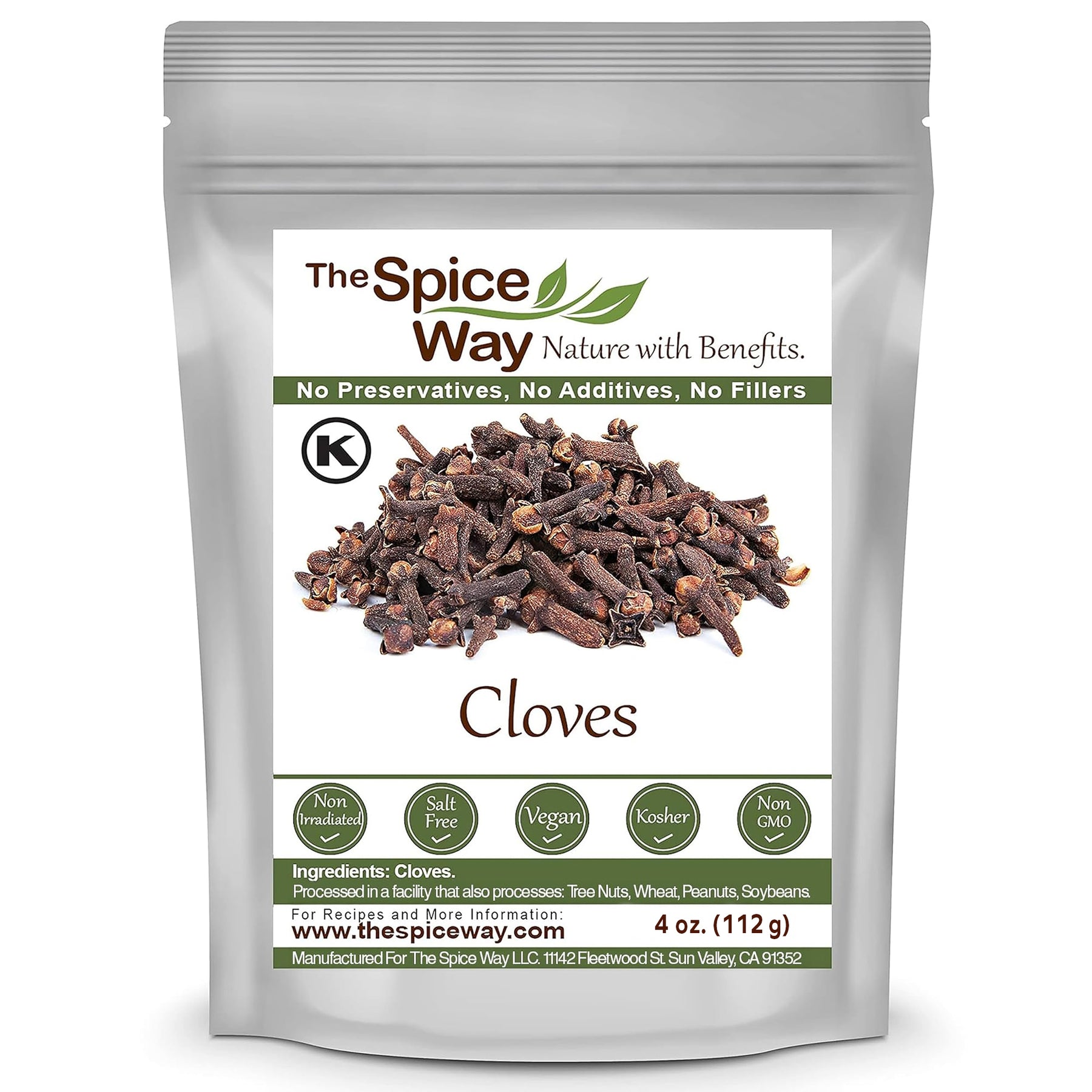 The Spice Way Whole Cloves 4oz bag