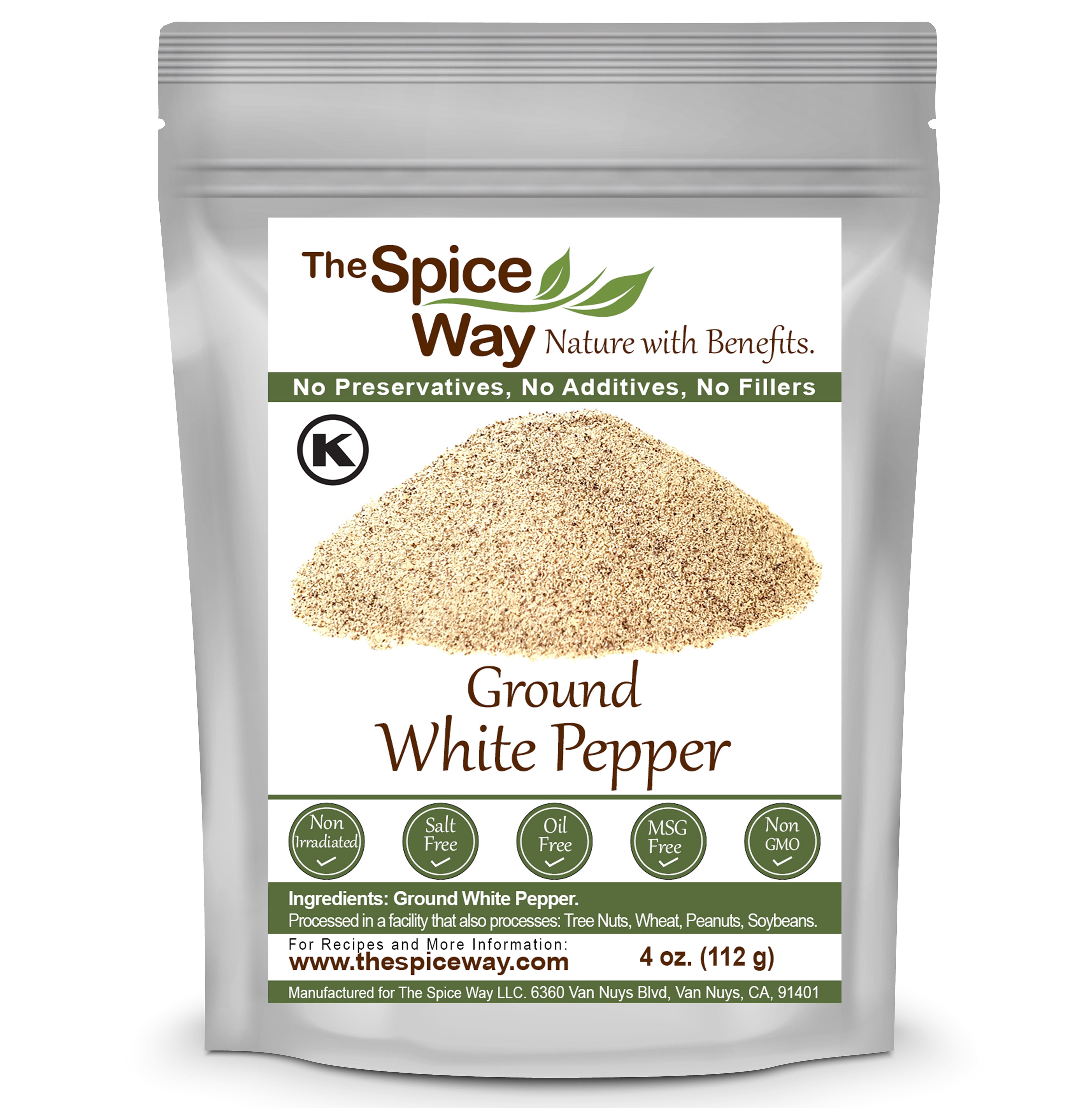 thumbnail image 2 of Fine Ground White Pepper - 4 Ounces - Denver Spice Bulk Peppercorns 2 of 6